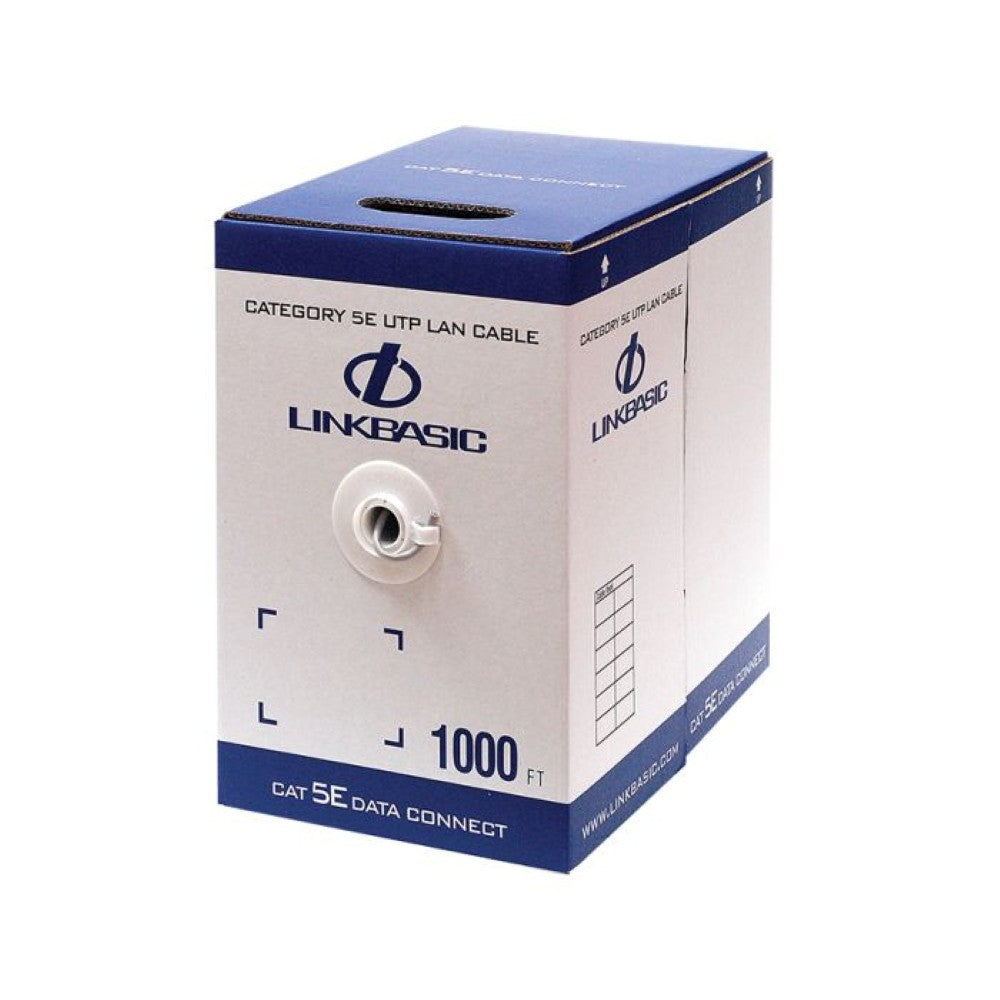 Accupower ACP5E-C-1000-B "Cat5e UTP PVC solid cable, 305m per box, blue, 0.55mm. Reel box"