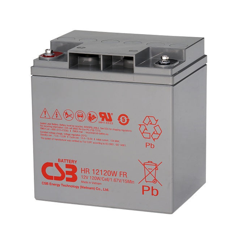 CSB CSBHR12120W HR 12 Volt 30AH Maintenance Free VRLA Battery