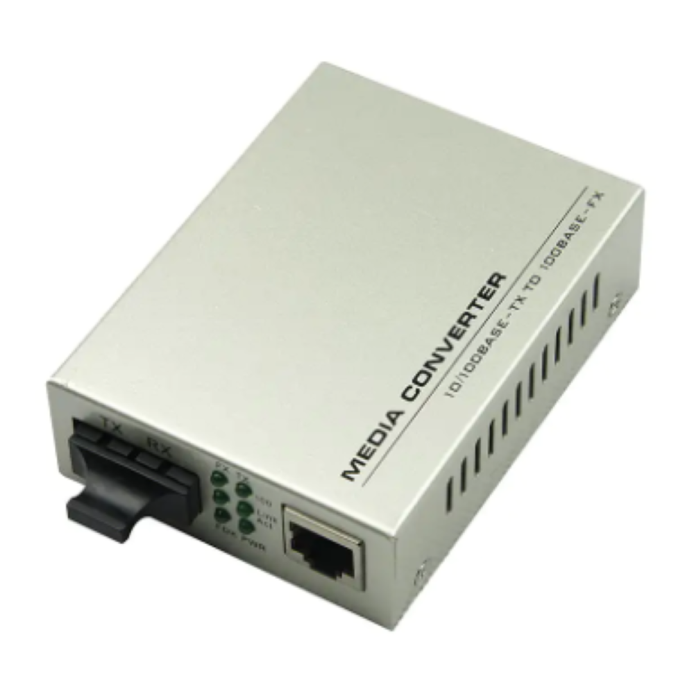 LinkBasic FTS02-20-1 "Single Mode Fiber Converter, RJ45-SC, 20KM, Outer Power Supply"