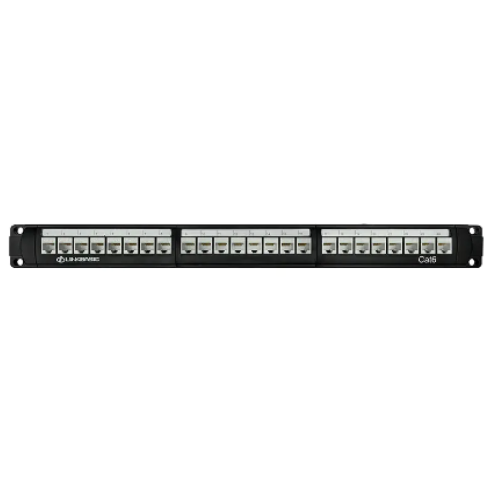 LinkBasic PNA24-UC6 24 Port Cat 6 Unshielded Patch Panel (Jack Style ...