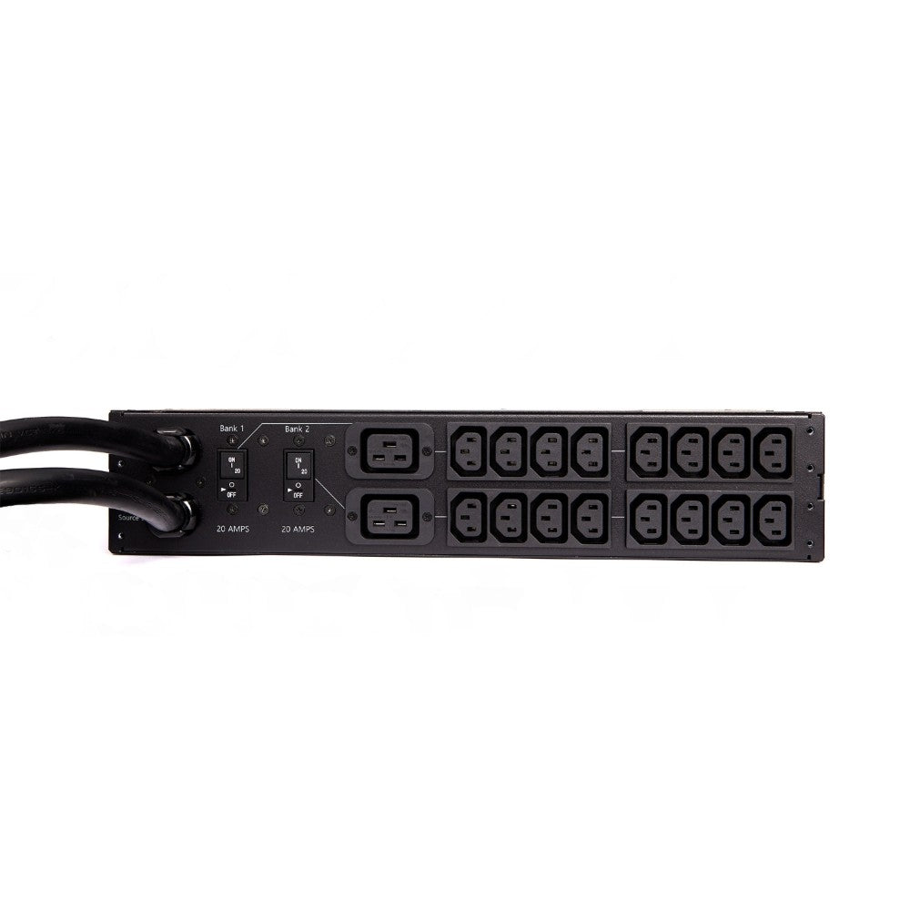 APC AP4432 Rack ATS, 200/208V, 30A, L6-30 in, (16) C13 (2) C19 out