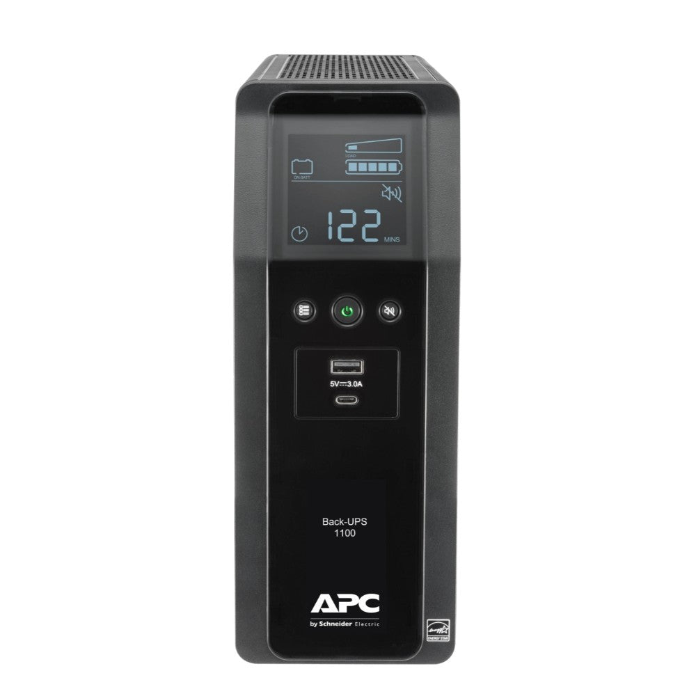 APC BR1100M2-LM Back UPS Pro BR1100VA, 10 Outlets, 2 USB, LCD Interface, LAM