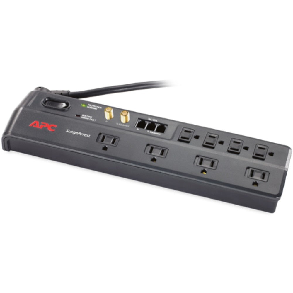 APC P8VT3 Home Office SurgeArrest 8 Outlet with Phone (Splitter) and Coax Protection, 120V (SPECIAL OFFER)