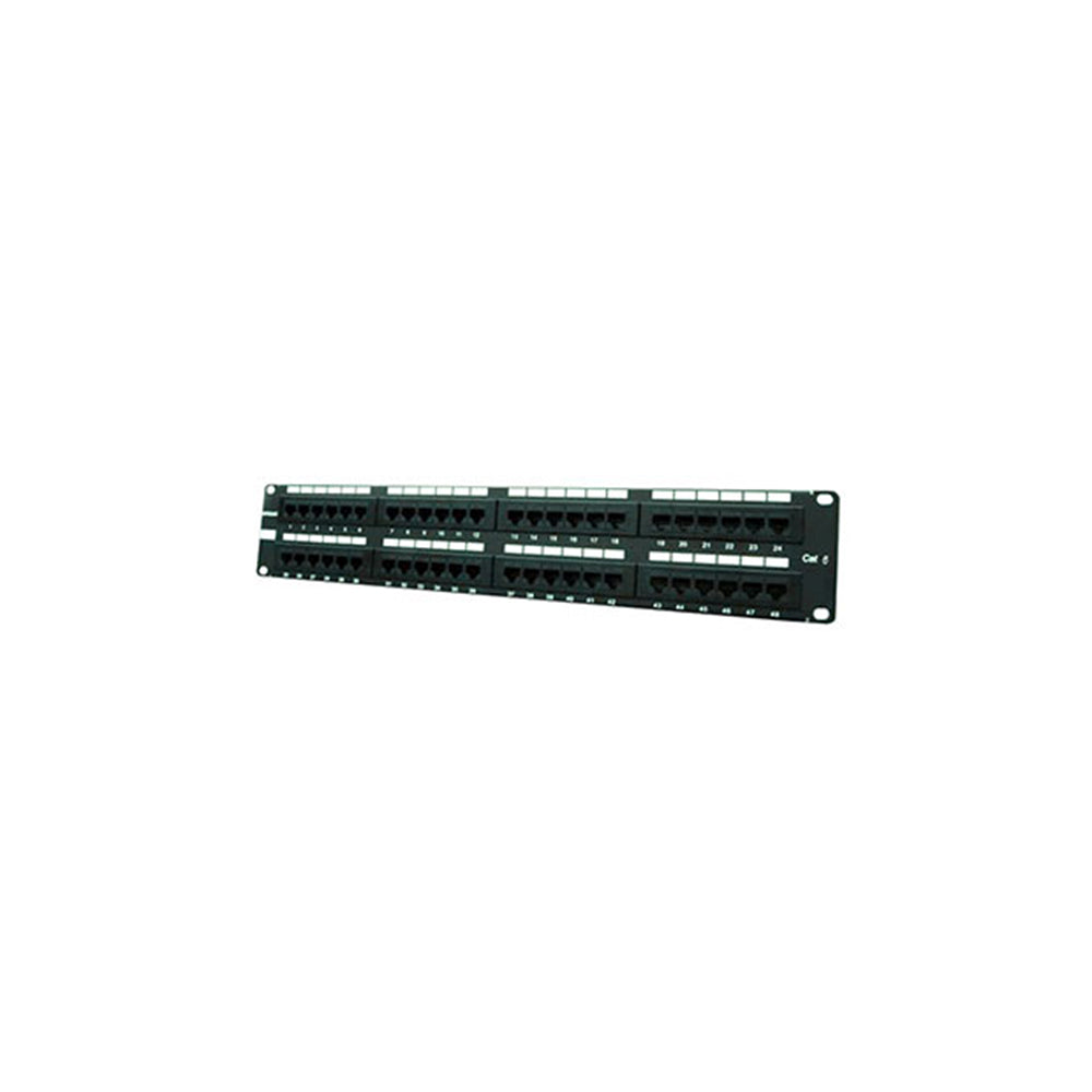 Accupower ACP-PP-6-UTP-48P-JS Cat 6 UTP 48-Port Patch Panel, Jack Style