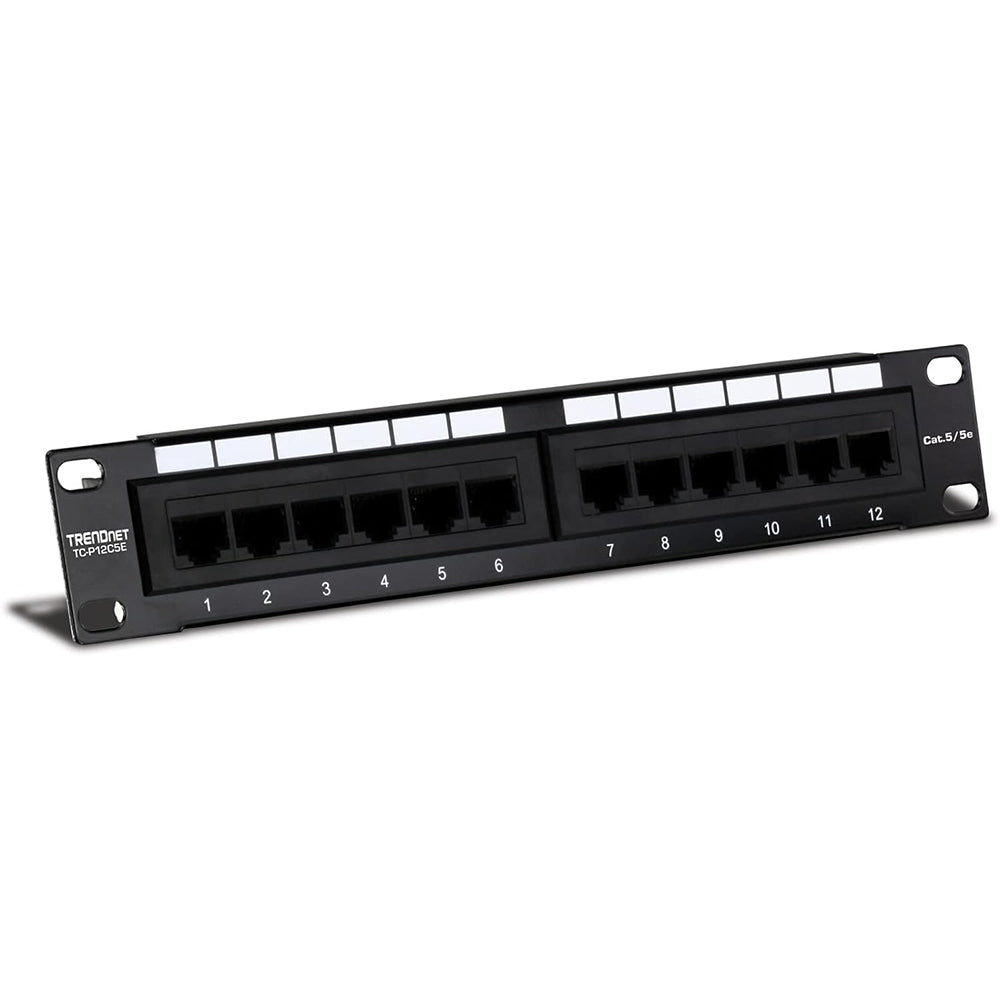 LinkBasic PNE12-UC5E "12 Port Cat 5e unshielded Wall Mount Patch Panel"